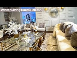 Winter Living Room Refresh and Decorating Ideas | How to decorate a Living Room