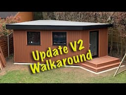 DIY Garden Office - Games Room - Update V2 Walkaround