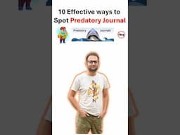 QUICKLY Identify Predatory/Fake journal. How to check if journal is fake? Check predatory journal