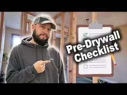 Do THIS Before Drywalling! | Pre-Drywall Checklist ✅