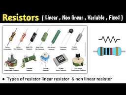 types of resistors | types of resistance | types of resistors in hindi | resistors in electronics