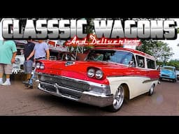 BEAUTIFUL CLASSIC WAGONS!!! Hot Rod Wagons! Custom Wagons & Delivery Vehicles! Classic Car Show USA!