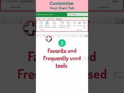 Customize your own Tab in Excel #excelganttchart #chart #excel