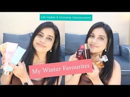 Winter Favourites | Perfumes , Makeup, Skincare Book & Life Update |Giveaway Announcement | Sana K