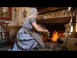 Cooking Dinner 200 Years Ago - Fall, 1828  |America|