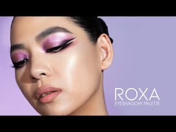 Double Winged Pink Sparkling Glam ft. ROXA EYESHADOW PALETTE | Natasha Denona Makeup