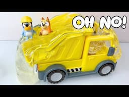 Bluey's Dump Truck Unboxing and SLIME Smash | NEW Bluey Toys