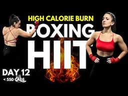 30 MIN High Calorie Burn! (No Equipment) Boxing HIIT Workout- The Challenger 2.0(W12)//SYLVIA NASSER