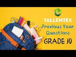 TALLENTEX by ALLEN | Previous Year Questions with Detailed Explanation | Grade 10 | Science and Math