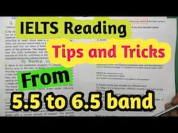 ielts reading tips and tricks : From 5.5 to 6.5 Band scores  IELTS Reading Tips and tricks for 9band