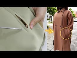 How to Sew a Balmacaan Coat for Women 🧵✂ Part 2