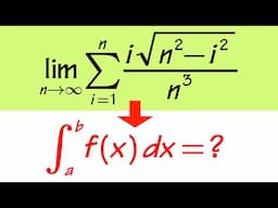 Convert a Riemann sum limit to an integral