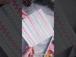 MAKE YOUR OWN CHRISTMAS DECORATIVE PAPER  (EASY) 💖HOMEMADE DECORATIVE PAPER USING WATERCOLOR #diy