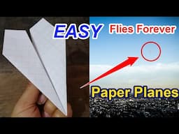 How To Make Paper Airplane Easy that Fly Far - Notebook plane easy