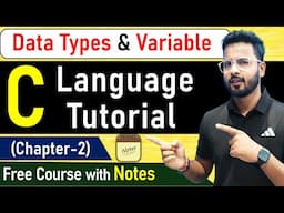 Variables & Data Types in C | C Tutorial in Hindi | Variable in C #clanguage