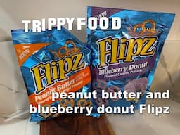 Snack Attack: peanut butter and blueberry donut Flipz #Flips #blueberry #donut #peanutbutter #snacks