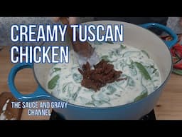 Creamy Tuscan Chicken | Creamy Parmesan Sauce with Sun-Dried Tomatoes | Homemade Cream Sauce Recipe