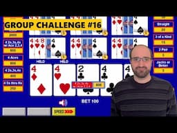 Video Poker Group Challenge: Draw Poker With Dream Card