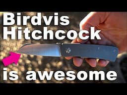 The Birdvis Knives Hitchcock frame lock midtech is awesome. Also Knife Review