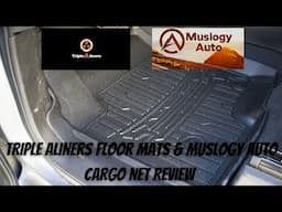 Triple Aliners Floor Mats and Muslogy Auto Cargo Net Install And Review ( Essential Truck Mods )