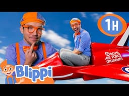 Exploring the Royal Air Force Museum in London! | Blippi Vehicles | Learning Videos for Kids