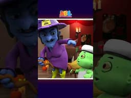 🧟‍♀️Party Time with 5 Scary Zombies Cooking!🎉 #shorts #spooky #spooky #kidssongs