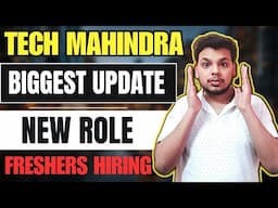 Tech Mahindra Biggest Hiring Update | Direct Interview | OFF Campus Drive | Fresher Jobs