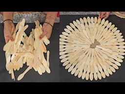 Amazing Home Decoration craft ideas | Waste cardboard and ice cream spoons using wall decor | DIY