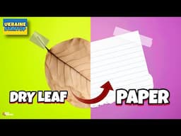 Ukraine's Amazing Startup Is Converting Dried Leaf to PAPER!