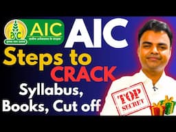 AIC Preparation Strategy 2025, CSE IT, Generalist, Best Books, Syllabus, Crack AIC 2025