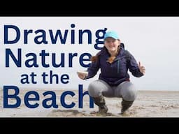 Marine Biologist Draws at the Beach - having fun sketching nature!