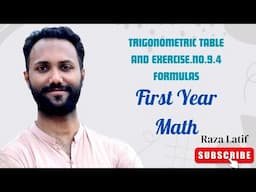 Trigonometric Table And Exercise#9.4 Formulas#youtube #viral #trending #razalatif#youtuber