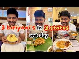 Eating The Best Biriyani From 3 States In One Day