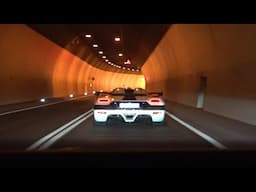 Koenigsegg Agera RS Tunnel Madness: Crazy Sounds, Loud Bangs, and Accelerations