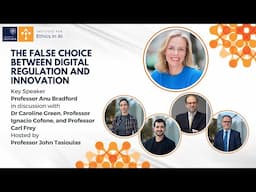 Ethics in AI Colloquium - 'The False Choice Between Digital Regulation and Innovation'