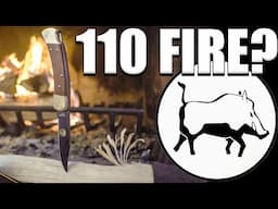 Can a Buck 110 Knife Start a Fire Using a Ferro Rod? Fire Starting Friday!