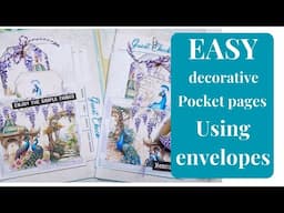 EASY decorative pocket pages using envelopes