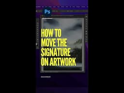 How to Move the Signature On Your Artwork