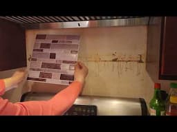 These Self Adhesive Wall Tiles Are Amazing For The Kitchen!