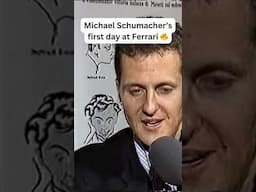 Michael Schumacher's FIRST DAY at FERRARI 🔥