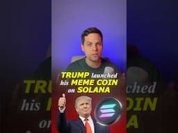 Trump launched meme coin on SOLANA #crypto #solana #trump #memecoin