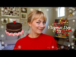 Baking a miniature chocolate cake & other birthday shenanigans 🧣🌲✨ VLOGMAS DAY 18