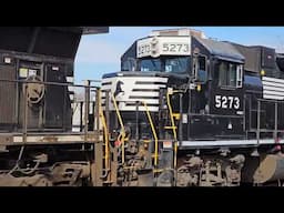 Chasing 127 with 7 total engines, Rare former Conrail GP38-2 engine