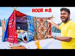 24 Hours Overnight Survival Challenge In Blanket House | Mad Brothers