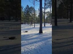 Waking Up To a Campground Covered in Snow! #rvlife #travel #fulltimerving