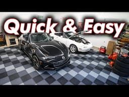 Inexpensive Swisstrax Alternative | Installing VEVOR Garage Floor Tiles in my Dream Garage