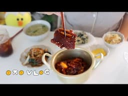 EJ VLOG 잔치집이라고 해서 찾아왔습니다만? 자취생 브이로그였다. 🏡(집밥,매운 갈비찜, 잡채, 주먹밥, 잡채밥, 닭갈비, 닭갈비 볶음밥, 이마트 장보기, 노브랜드 추천템)