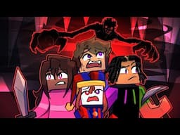 We Survived THE ENTITY IN THE MINES in Minecraft....