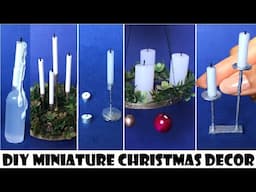 DIY Miniature Christmas Decor & Candles