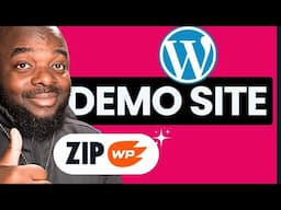 WordPress demo website with ZipWP